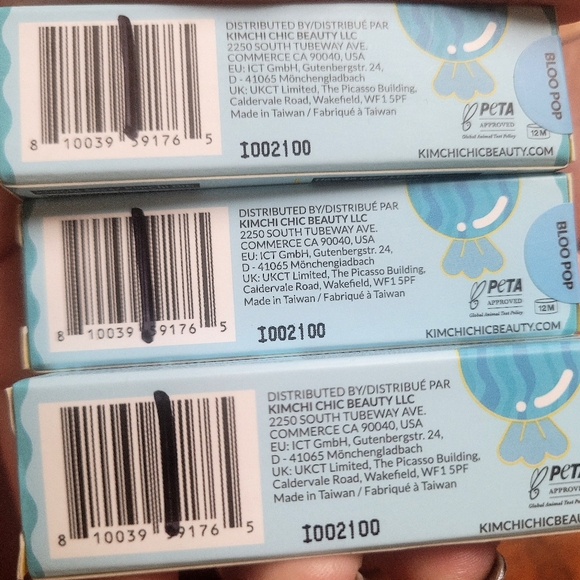 NIB Lot 3 Kimchi Chic Lipstick Sweet Candy Kisses -  Bloo Pop - Picture 5 of 7